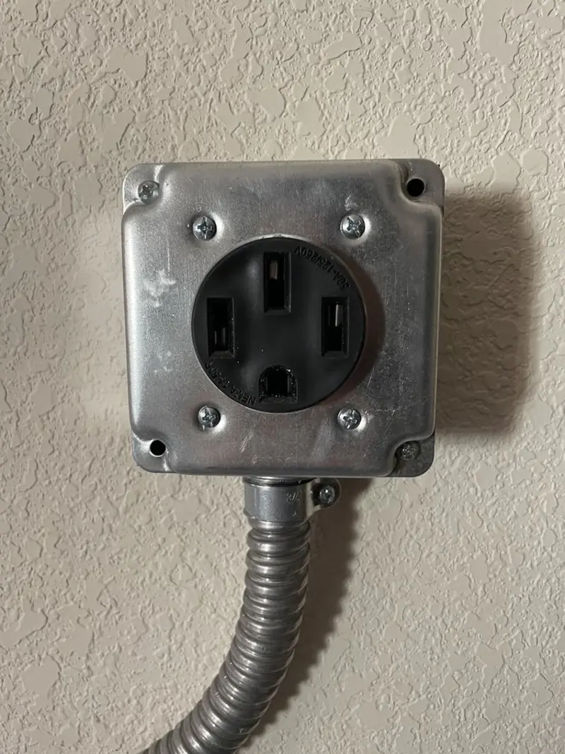 NEMA 14-50 outlet installed for Electrical Panel Upgrade in Kirkland